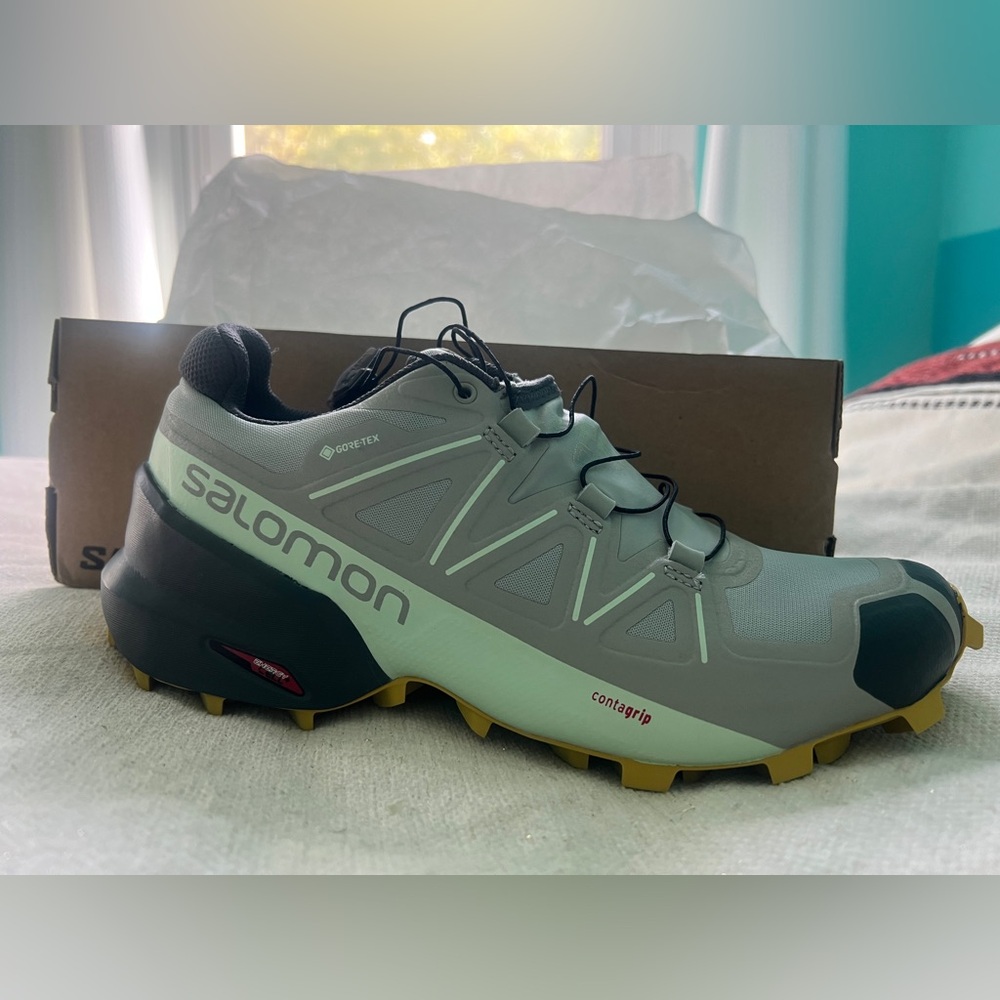NWT Salomon Women's Speedcross 5 Gore-Tex Trail Running Shoe Size 8.5 - Picture 8 of 8